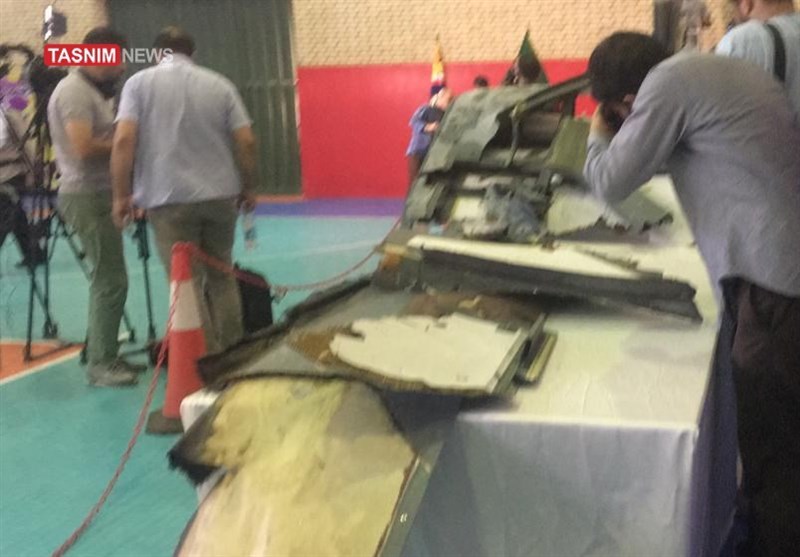 Iran's IRGC displays downed US drone at a press conference, June 21, 2019. (Photo: IRIB/Tasnim)